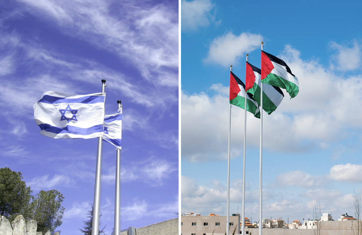 The Israeli-Palestinian conflict continues to weigh on the minds of many American voters. Photos taken by 
zeevveez in 2006 and Global Panorama in 2014, respectively, and licensed under Creative Commons.